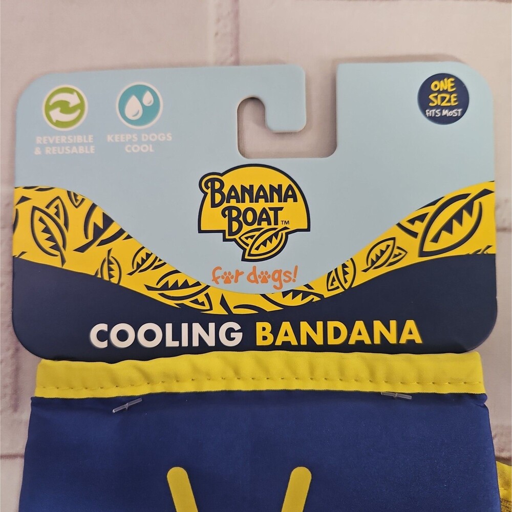 Banana Boat Bucket Hat + Cooling Bandana for dogs set small - Picture 3 of 11